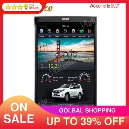 Android System Tesla Style Car GPS Navigation For Ford Expedition 2007+ Audio Radio Head Unit Stereo Vertical Multimedia Player