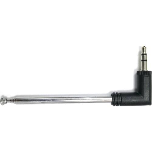 225mm 4 Section Telescoping Antenna 3.5mm Male FM Radio aerial for Mobile Cell Phone