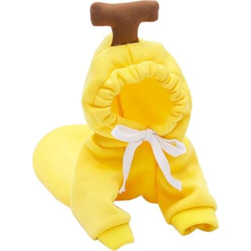 Legendog Warm Fleece Winter Pet Clothing Apple Banana Carrot Fruit Cartoon Hooded Clothing For Dogs Cats Pet Dog Clothes