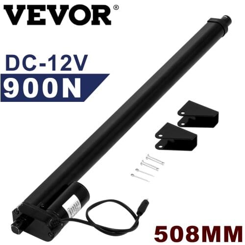 VEVOR 12V Linear Actuator 508 mm Linear Drive Electric Motor With Mounting Bracket 900N For Home Automation Durable And Compact