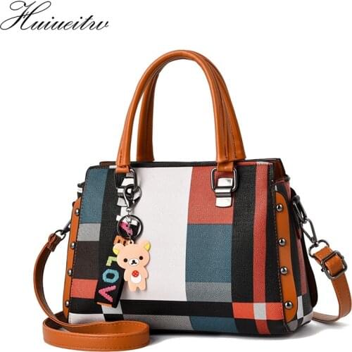HUIUEITW Women Bag Fashion Casual Womens Handbag Designer Messenger Bag Shoulder Bags New Bags for Women 2021 and Grid Bag