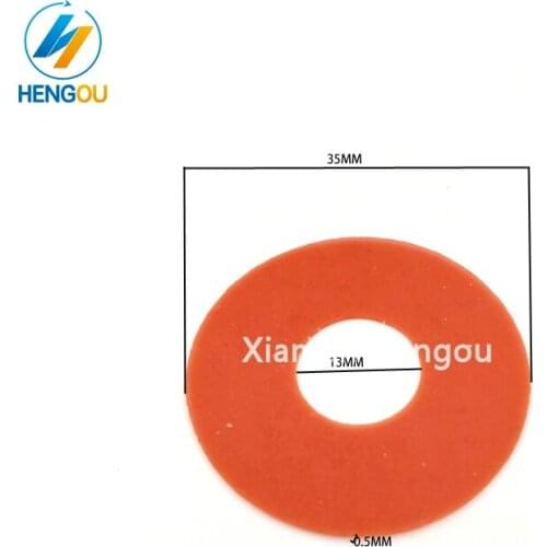 100 pieces free shipping offset red rubber sucker size 35x13x0.5mm