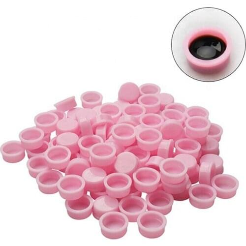 100Pcs Eyelash Glue Delay Cup Extend Glue Use Holder Grafting False Eyelashes Stand Not Easy To Dry Cup Beauty Auxiliary Tools