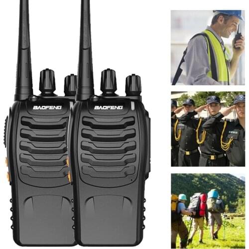 2pcs/lot Cheapest Baofeng bf-888s 5W Walkie talkie Handheld Two way Radio BF-888S walkie-talkie transceiver Ricetrasmettitore