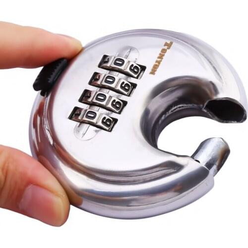 4-digit Stainless Steel Combination Code Number Lock Padlock Luggage Lock For Zipper Bag Sheds Lockers Drawer Cabinet Gyms Fence