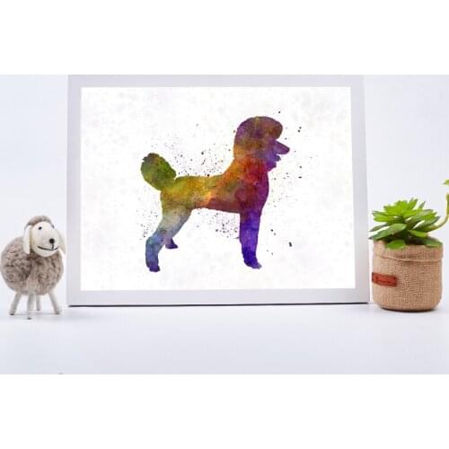 American Staffordshire Terrier color Pet Dog Posters and Prints Basenji Dachshund Poodle Art Canvas Painting Wall Art Decor