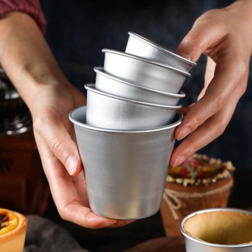 Nonstick baking cups metal aluminum baking form mould,5pcs/lot optional size pastry pudding mold Decorating tool