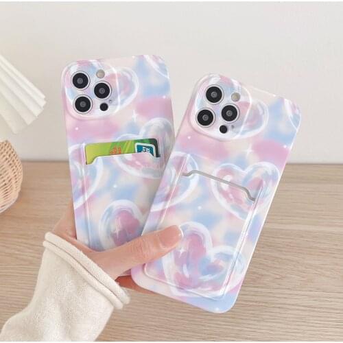 Retro sweet girls Love balloons kawaii Japanese Phone Case For iPhone 12 11 Pro Max Xs Max XR Xs 7 8 Plus 7Plus case Cute Cover