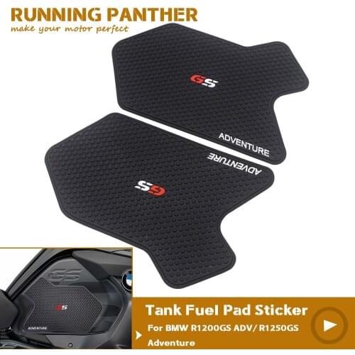 For BMW R1200GS ADV R1250GS Adventure GS Tank Traction rubber sticker side pad 2013-2019 Motorcycle fuel tank pad decal sticker