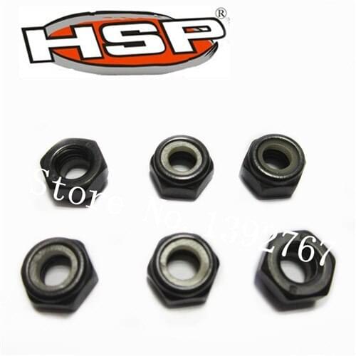 HSP RC Car 50081 Nuts (M6) 6PCS For 1/5 Scale Models Nitro Car Off Road Buggy Monster Truck Spare Parts 94050 94051 94053 Baja