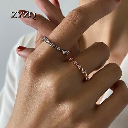 ZYZQ Couple Band Ring with Copper Star Design Womens Fashion Jewelry Valentines Gift for Lover Minimalist Style Rings Whosale