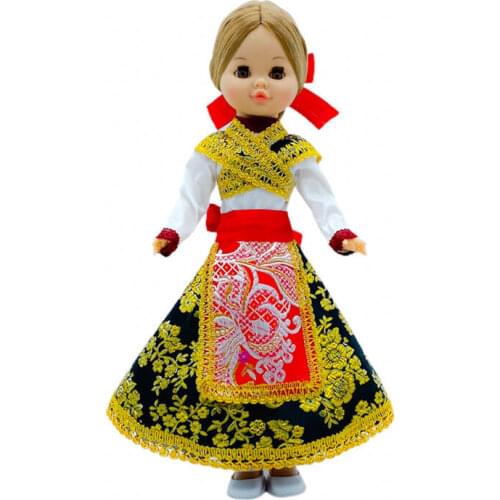 Sintra doll collection 40 cm Zamorana regional dress (Zamora). Made in Spain by Folk craftsmanship. Similar Nancy