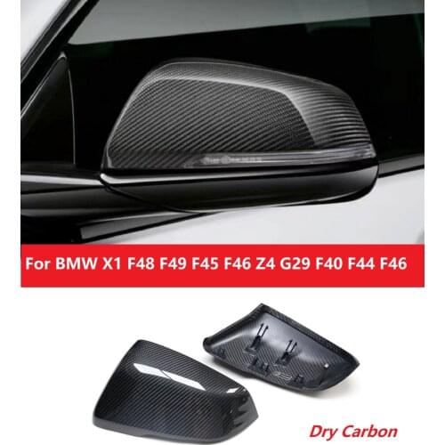 Original Style M Look Dry Carbon Fiber Side Rear Mirror Cover Caps Fit For BMW X1 F48 F49 F45 F46 Z4 G29 F40 F44 F46