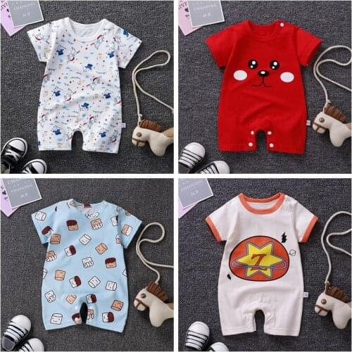 Summer Thin Baby Pajamas Cotton Short Sleeves Baby Onesie Newborn Clothes Baby Romper Children Wear Infantil Jumpsuit