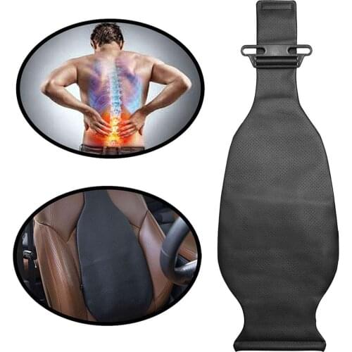 Car Seat Pad Lumbar Support Backrest Release-Cushion Back Pain Relief Cervical Spine Mat Automobile Seat Backrest Air Cushion