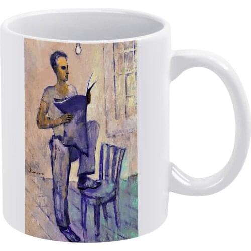 Newspaper Mug Kawaii Pottery Mug Cafe Cheap Cups