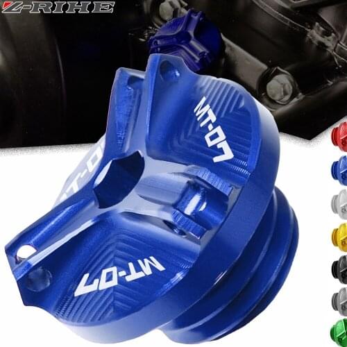 Motorcycle Accessories parts Engine Oil Drain Plug Sump Nut Cup Plug Cover For Yamaha MT-07 MT07 MT 07 FZ07 2014-2017 2018 2019