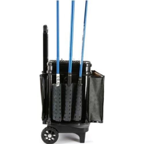 2021 May new Multifunctional fishing trolley case with hard cover Live fish bucket Large round thickened fish guard bucket