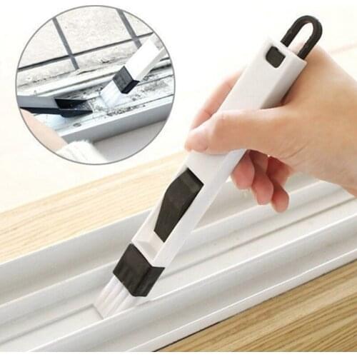 Multifunctional Window Door Keyboard Cleaning Brush For Groove Keyboard Cleaner Nook Cranny Dust Shovel Track Tools Accessories