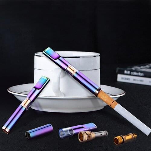 Dual Use Cigarette Holder Filter Healthy Clean Circulating Smoked Mouthpiece Metal Pull Rod Thin Smoking Nozzle Cigarettes Tools