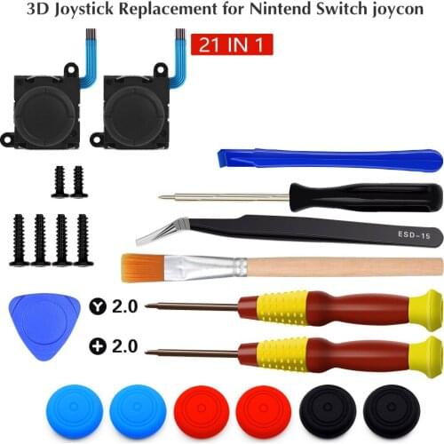 For Nintendo Switch Console NS Joy-Con Screwdriver Repair Tool Kit 3d Analog Joystick Thumbstick Replacements For Switch Lite