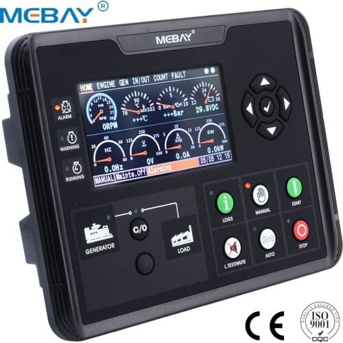 New DC60D Generator Set Controller for Diesel/Gasoline/Gas Genset Parameters Monitoring With 4.3" LCD Screen Display 12006019