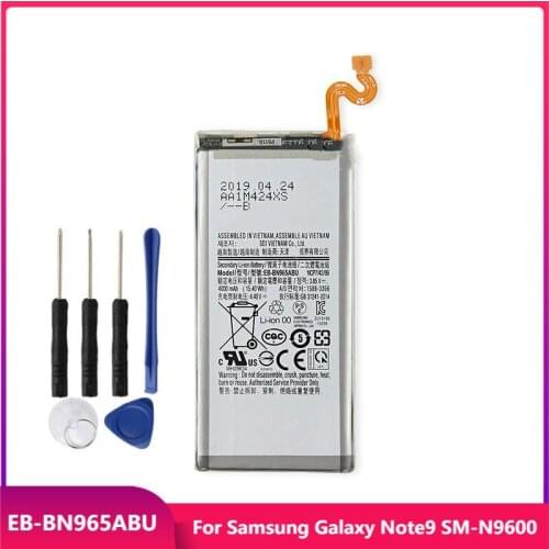 Original Phone Battery EB-BN965ABU For Samsung Galaxy Note9 Note 9 SM-N9600 Replacement Rechargable Batteries 4000mAh