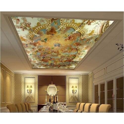 Custom Any Size 3D Wall Mural Wallpaper angel Ceiling Murals Living Room europe ceilings
