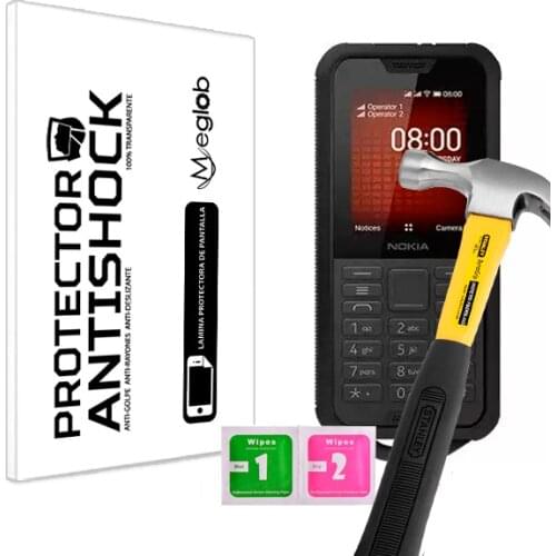 Protector de Pantalla Anti-Shock Anti-Golpe Anti-arañazos Compatible con Nokia 800 Tough