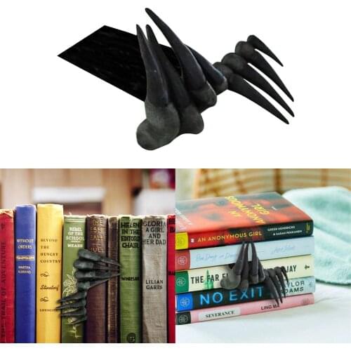 Resin Festival Adult Kid Thriller Devil Hand Bookmark Scary Props Marker Home Halloween Ornament 3D Book Page Holder Gift