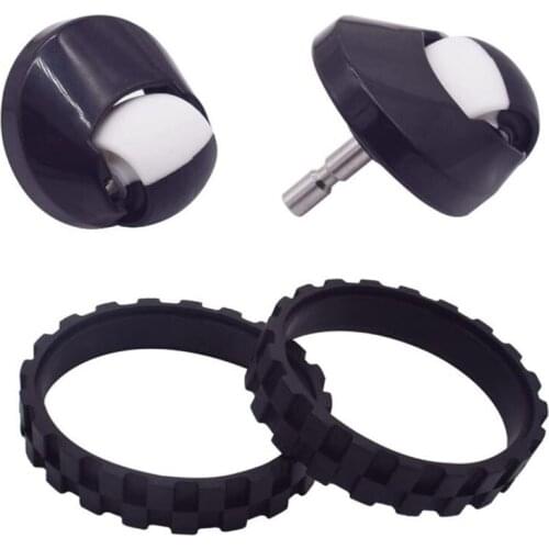 Replacement Front Wheel and Tires for IROBOT ROOMBA 500 600 700 800 900 Series 860 870 675 880 960 Anti-Slip Accessories