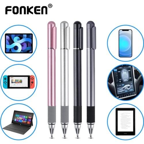 Universal 2 in 1 Stylus Pen Drawing Tablet Pens Capacitive Screen Touch Pen for Android Mobile Phone Smart Pencil Accessories