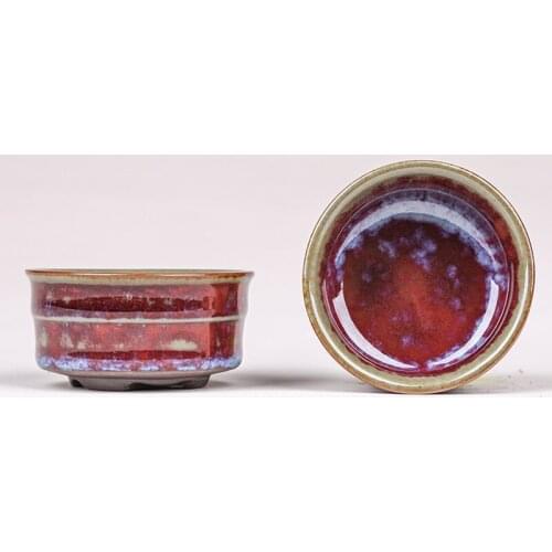 Vintage glaze teacup handmade kiln change ceramic tea cup personality individual cup home decor tea accessories