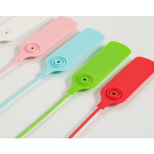 100Pcs Custom Plastic Security Seal Label Cable Zip Ties Disposable Clothing Shoes Logo Tag Brand 300mm