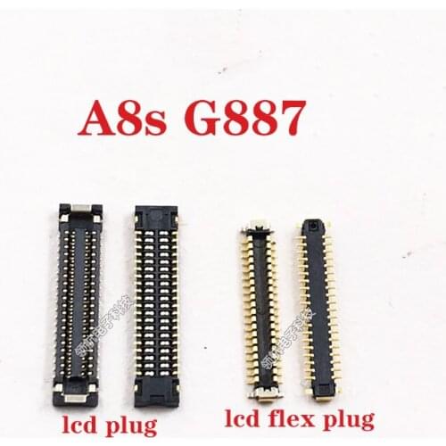LCD Display FPC Connector Plug MotherBoard Pin For Samsung Galaxy A8s G887