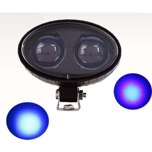 1PCS 10-80V 10W Blue LED Forklift Safety Light Spotlight Warehouse Safe Warning Light