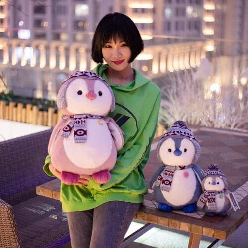 1PCS 25-45cm Kawaii Soft Penguin Plush Stuffed Animal Doll Fashion Toy for Kids Baby Lovely Girls Christmas Birthday Gifts