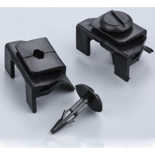 10PCS Black Plastic Push Rivet Leafboard lining clips front wheel fender clips For Camry Crown Corolla Highlander Car Styling