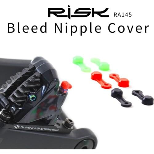 10pcs RISK Bicycle Bleed Nipple Screw Cap Hydraulic Disc Brake Dust Cover Disc Brake Bleeder Rubber Caps MTB Bike Accessories