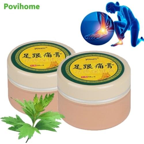 2pcs Foot Joint Pain Cream Heel Sore Bone Effectly Treat Spurs Ankle Sprain Joints Pain Relief Ointment Herbal Medical Plaster