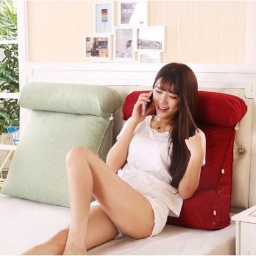 28 Stereo Bed Triangular Backrest Pillow Big Back Support Pillow Bedside Lumbar Chair Lumbar Cushion Lounger Reading Pillow