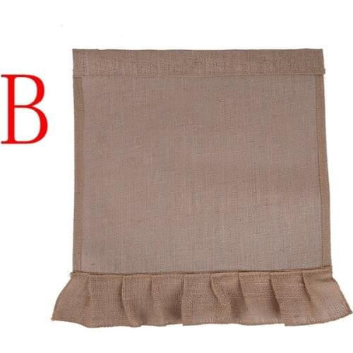 50pcs/lot 31x45cmDIY Jute Burlap Garden Flags Liene Yard Hanging Flag House Decoration Printed Pattern Portable Banner 3 styles