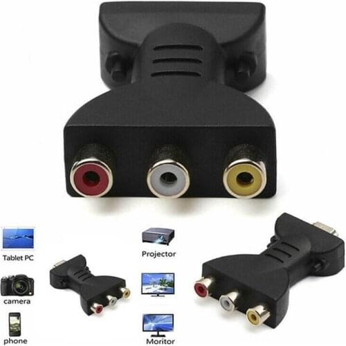 1080P To AV Audio Adapter HDMI-compatible To 3RC Connector To Vga Splitter Digital Signal For 720P HATV DVD TV Projector