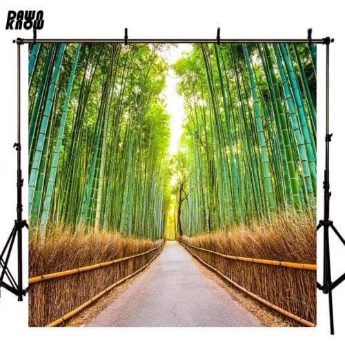 DAWNKNOW Bamboo Green Scenic Backdrop Photography Background Photocall Shoot Poster Children Tapestry Wedding Photo Studio GY543