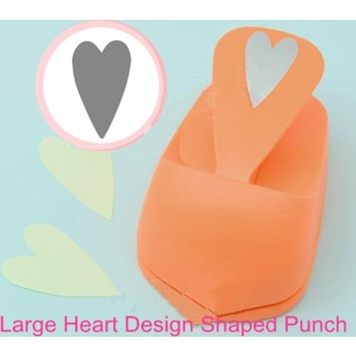 Free Shipping large size Heart shape EVA hole punch paper cutter for greeting card furador scrapbooking love hearts craft punch