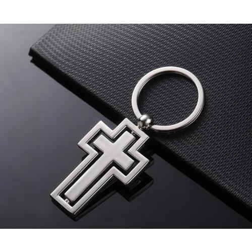 Cross Keychain Christian Catholic religion gift cross jesus rosary cross