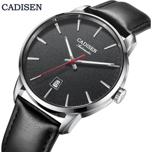 CADISEN Mechanical Watches Mens Top Brand Luxury Business Automatic Watch Men Sport NH35 Watch Movement Clocks relogio masculino