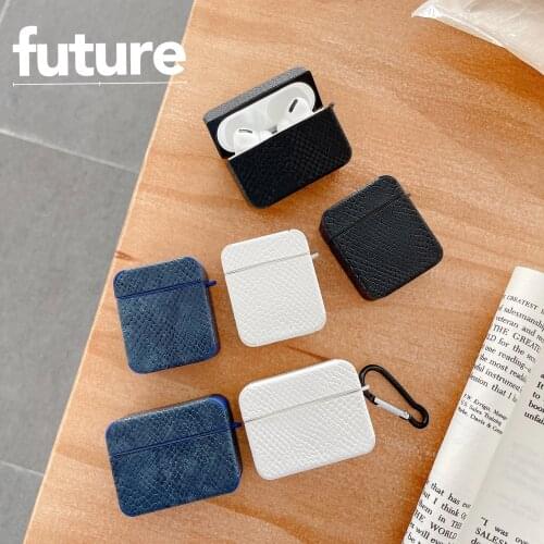 Leather case for Airpods1 2 Pro Earphone Box Cover Soft Silicone Bluetooth Wireless Protective Cases for Apple Airpods Headphone