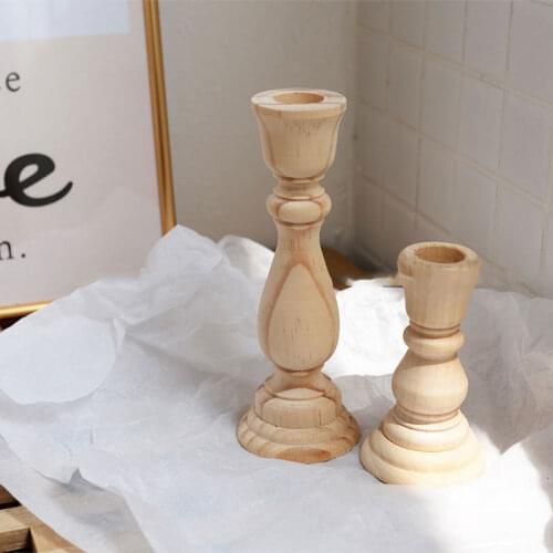 Candle Stand Wooden for Pillar Candles Country Style, Idle for Reiki, Aromatherapy, Votive Candle Gardens Home Decor