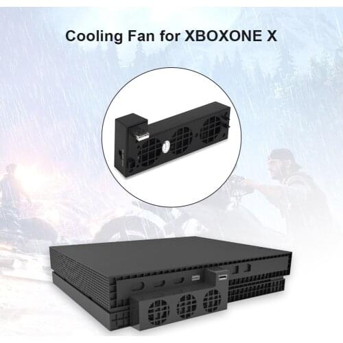 For XBOX ONE X Console Cooler External 3 Fans Supper Turbo High Speed Cooling system Fan for Microsoft XBox One X Game Console